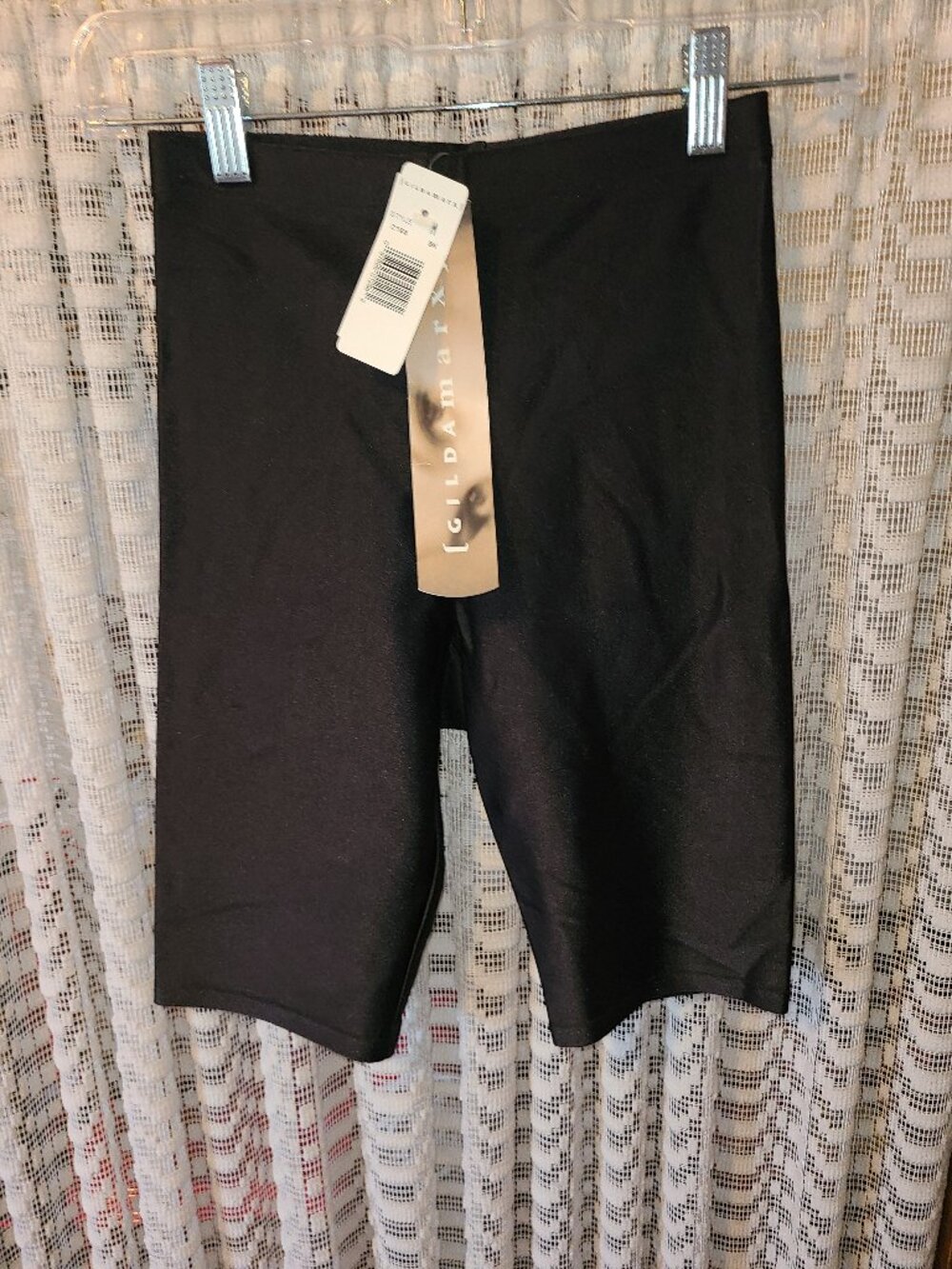 Vintage 1980s Gilda Marx Black Med Retro Workout Gym Shorts NWT Style 2168